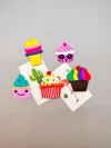 Panda cartoon fridge magnets, popular animal magnetic attraction, cute three-dimensional creative magnetic clasp, Kawaii resin magnetic stickers Specification image